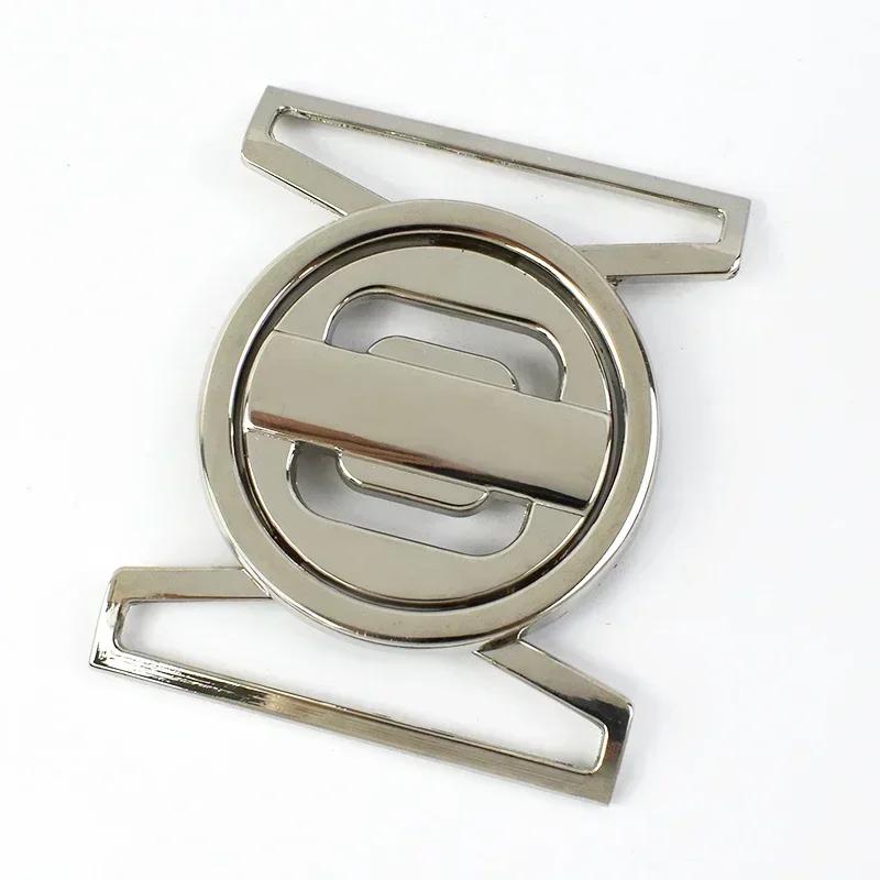 1/2/4/5Pcs Meetee 50mm Metal Belt Buckles Decor Button for Windbreaker Coat Down Jacket Sewing Clasp Buttons Clothes Accessory