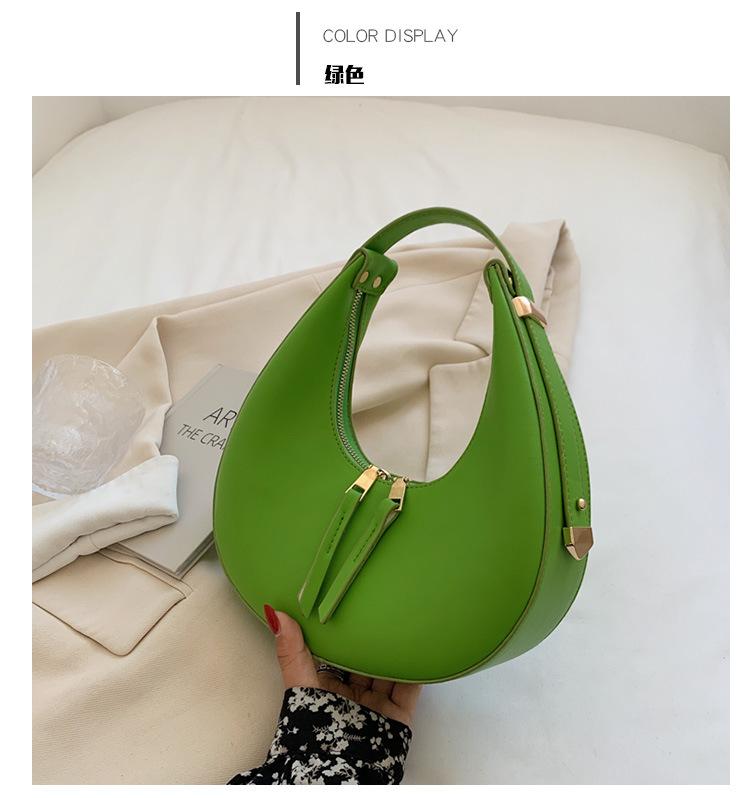 

New Korean version retro simple hand bag women s chain small bag shoulder underarm bag texture underarm women s bag зелёный