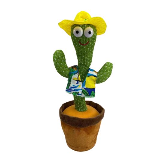 Creative Dancing Plush Toy Cactus Cultivate Interest Funny Singing Dancing Cactus Plush Toys    