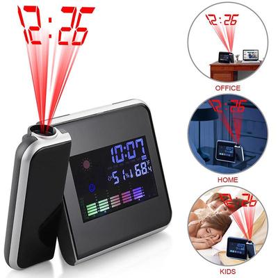 Practical Two Color Type Led Color Screen Projection Weather Forecast Clock Lazy Electronic Clock