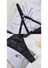Elegant European & American Bow Hollow-Out Lingerie 3-Piece Underwire Set