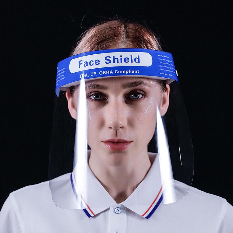 High-Definition Transparent PET Face Shield: Anti-Droplet, Anti-Fog, Anti-Splash, Anti-Sand, Anti-Dust Protective Mask