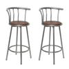 Day and Night - Day and Night Kitchen Stools 2 Units Brown Steel