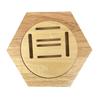 1-5 Pezzi Appendi Espositore Medaglie in Legno Scaffali Esagonali Espositore Medaglie Commemorative Giunzione Creativa Decorazione da Parete Scaffale Decorazione d'Onore
