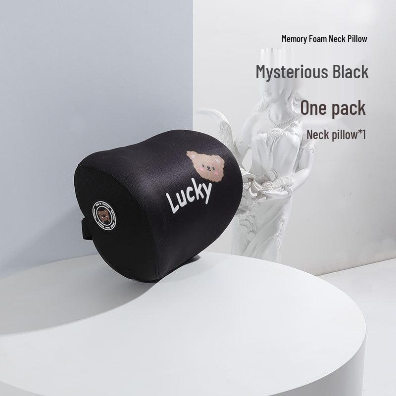 Kreslený medvěd paměťová pěna bederní polštář do auta - Celosezónní pohodlný polštář