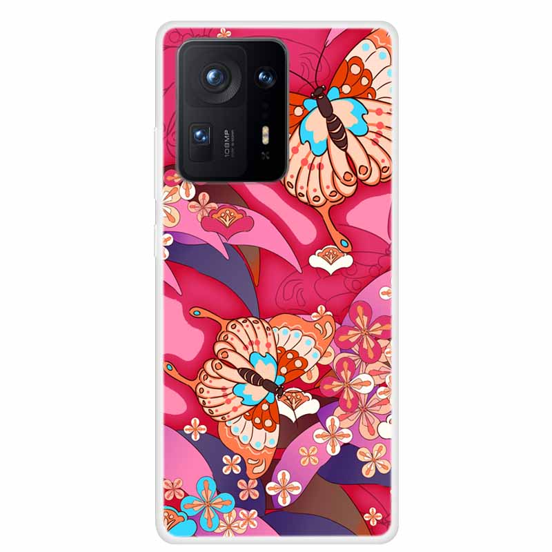 For Xiaomi Mix 4 Case Luxury Soft Silicone Back Cover Phone Case For Xiaomi Mi Mix4 Coque TPU Cartoon 2106118C Fashion Funda
