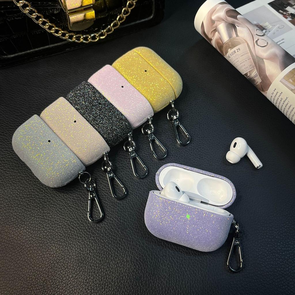Glitter Sequin Earphone Cover for AirPods 1 /3 Generation Full Bag with Buckle Iphone Earphone Case Pro2