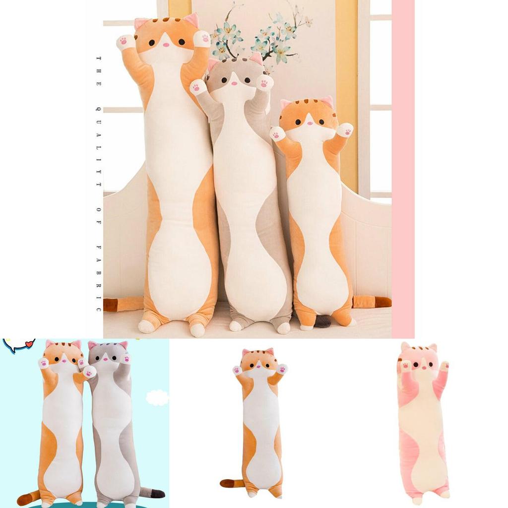 Cozy Long Cat Plush Toy Soft Stuffed Doll Ideal For Kids Gift And Home Decor Needs