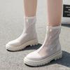 Damen Übergröße Coole Stiefel Outdoor hohle bequeme Schuhe Weibliche atmungsaktive Mesh-Stiefel Lässige Mode Damen Sandalen