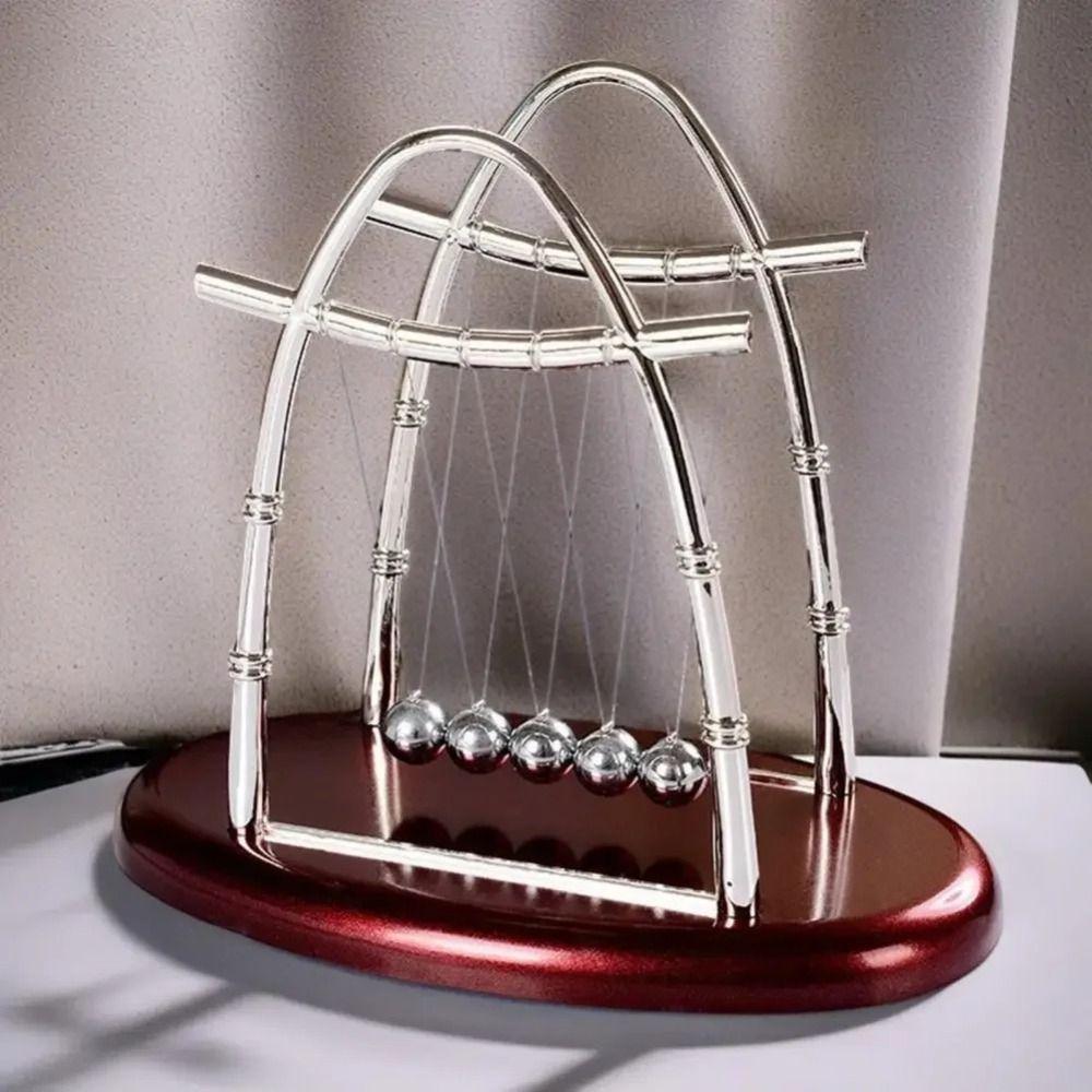 Physics Science Pendulum Cradle Decor Desktop Toys Steel Balance Ball  Office Table
