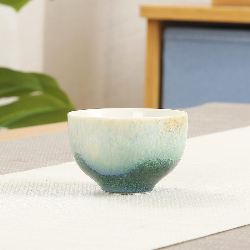 Ceramic Teacup Large Master Cup Japanese Retro Coarse Pottery Kung Fu Tea Set Tea Cup Kiln-changed Tea Bowl Single Cup