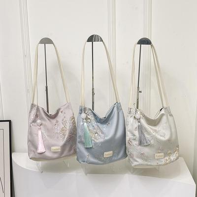 Neue modische Unterarmtasche im chinesischen Stil mit großer Kapazität für Frauen. Neue modische Ein-Schulter-Beuteltasche für die Arbeit