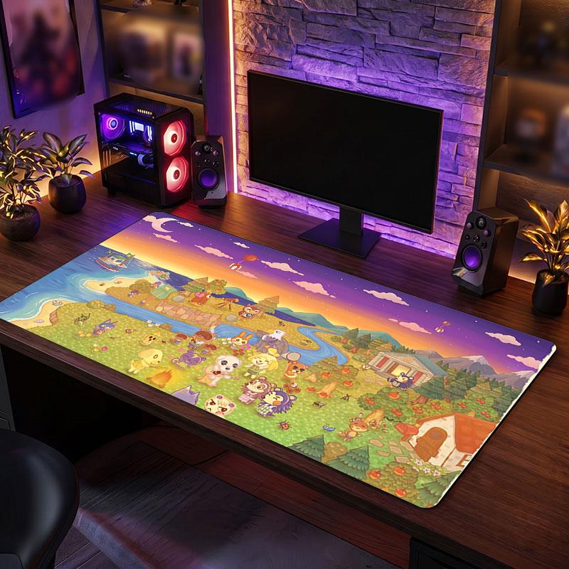Big Mouse PadAnimal Crossing Extended Soft Desk Mat Gaming Office Computer Table Decor Mat