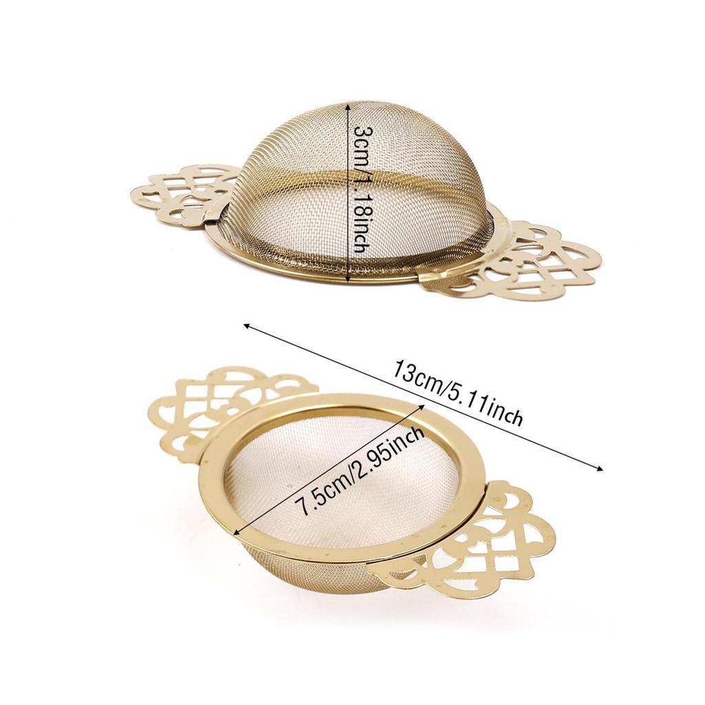 Fine Mesh Tea Filter Metal Sifter Practical Rustproof Tea Accessories for Tea