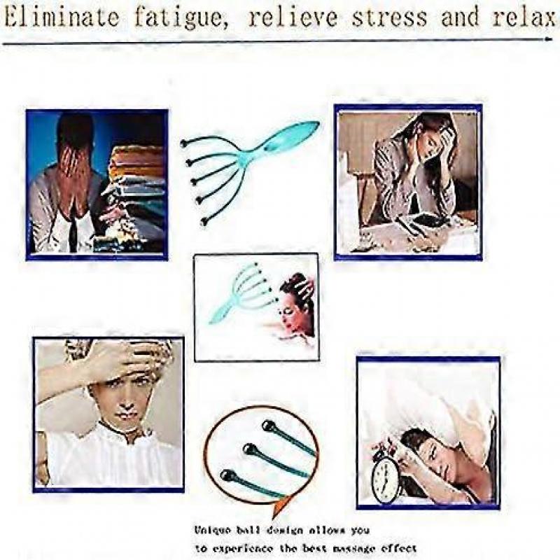 Scalp Massager 2pack Protable Hand Held Head Massager For Deep Relaxation & Stress Reduction In Office Home Spa
