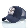 Fashion Baseball Cap Men Women Snapback Hip Hop Bone Bill Goat Embroidery Streetwear Trucker Hats Breathable Mesh Black Hat
