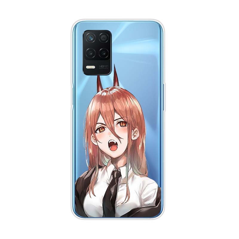 Anime Chainsaw Man Pentru Realme 8 8i V3 V5 GT Neo Flash Edition Explorer Master Neo2 Narzo 30 50i 50A C21Y Husă Telefon