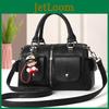 Stylish New Autumn Shoulder Bag Spacious Crossbody Bag With Cute Charm Accessory
