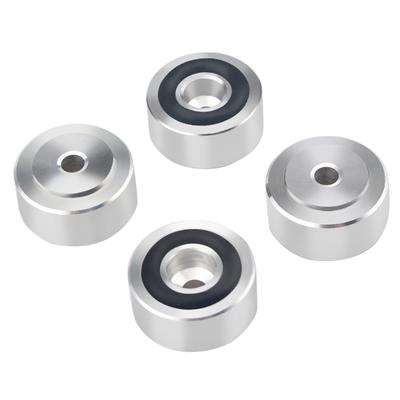 Vibrationsdämpfende Ständer Aluminium Verstellbar Lautsprecher Bodenschutzmatten für Audiogeräte HiFi-System Lautsprecher