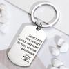 Stainless Steel Keychain with Motivational Quotes - Military Style Pendant Gift