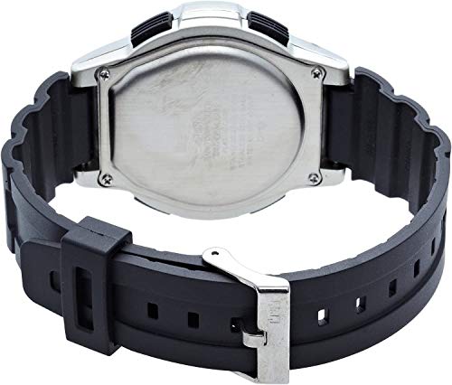 Cue & Cue SOLARMATE MHS5-300 Men's Radio-Controlled Solar Chronograph Watch, Water Resistant to 10 ATM, Black