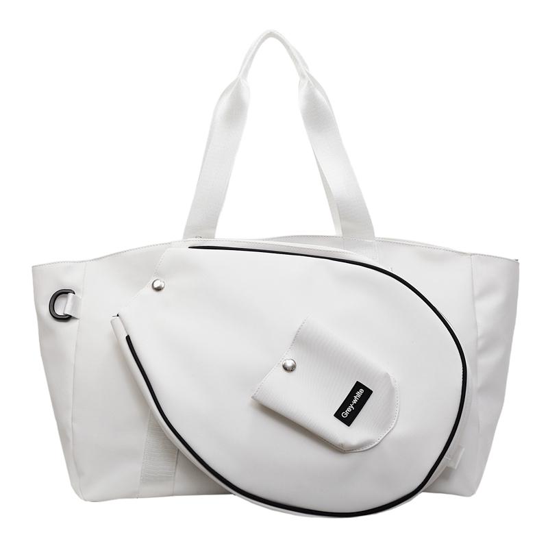 

Раздельная уличная сумка для фитнеса, йоги и хранения, большой вместимости, водонепроницаемая дорожная сумка белый
