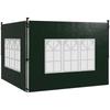 Set of Two 3 X 3m Gazebo Frame Replacement Walls - Green