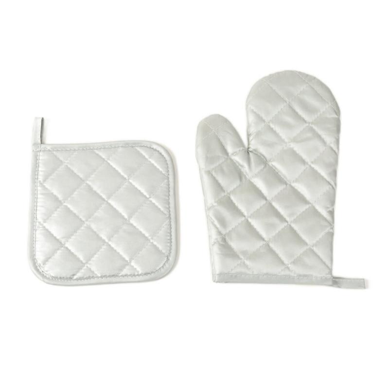 Heat Resistant Oven Mitts And Pot Holder Nonslip Grip Gloves For BBQ Baking Cooking Microwave Safe Trivet Mats