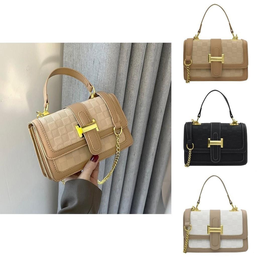 Womens Stylish 2022 Casual Shoulder Bags Chic Small Square Handheld Purses In White Khaki Black And