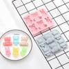 Baking Mold High Temperature Resistance Easy Demoulding Non-stick Reusable Food Grade Make Cakes Animal Bear Shape Chocolate Mold for Bakery