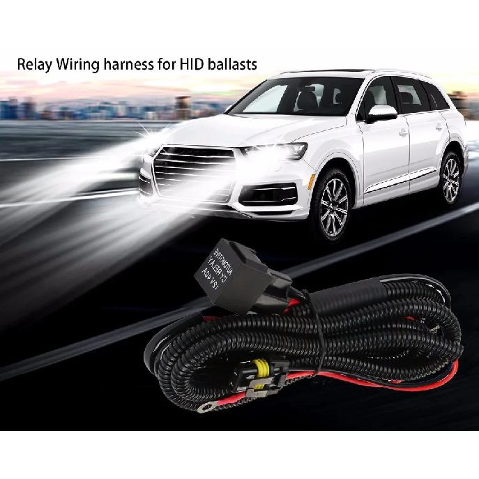 H1 H3 Car hid xenon H7 wire harness 35/55w 9005 9006 HB3 HB4 HID Relay Harness wiring kit motorcycle 12V Headlight