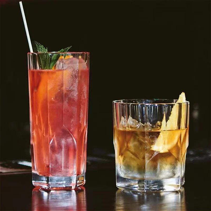 315ml/325ml Elegant Cocktail Glass European Whiskey Glass Party Beer Glass Wine Cup Milk Juice Tea Cups Water Bottle Glassware