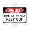 Workplace Warning Metal Sign PPE Plaque Restricted Area Safety Notice Workers Overhead Workplace Rules Construction Site Poster