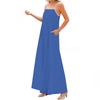 Damen Casual Fashion V-Ausschnitt Langarm Blumendruck Langes Kleid