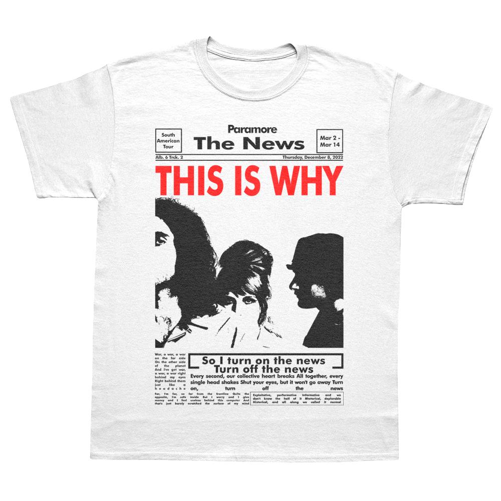 Rock Band Paramore T-shirts on Doctors Orders X-ray Hayley Williams Tour Doodle Art Vintage Men's Women Short Sleeve Cotton Tops