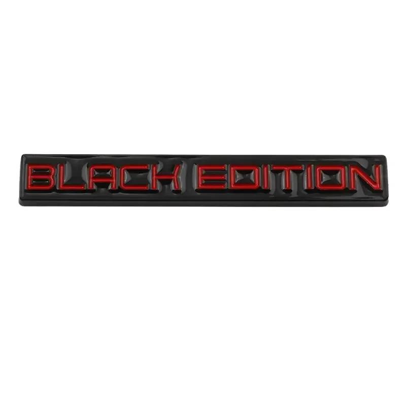 3D Metal BLACK EDITION Rear Trunk Fender Badge Emblem Decals Sticker For Toyota Honda Nissan Lexus Volvo Cadillac BMW Audi