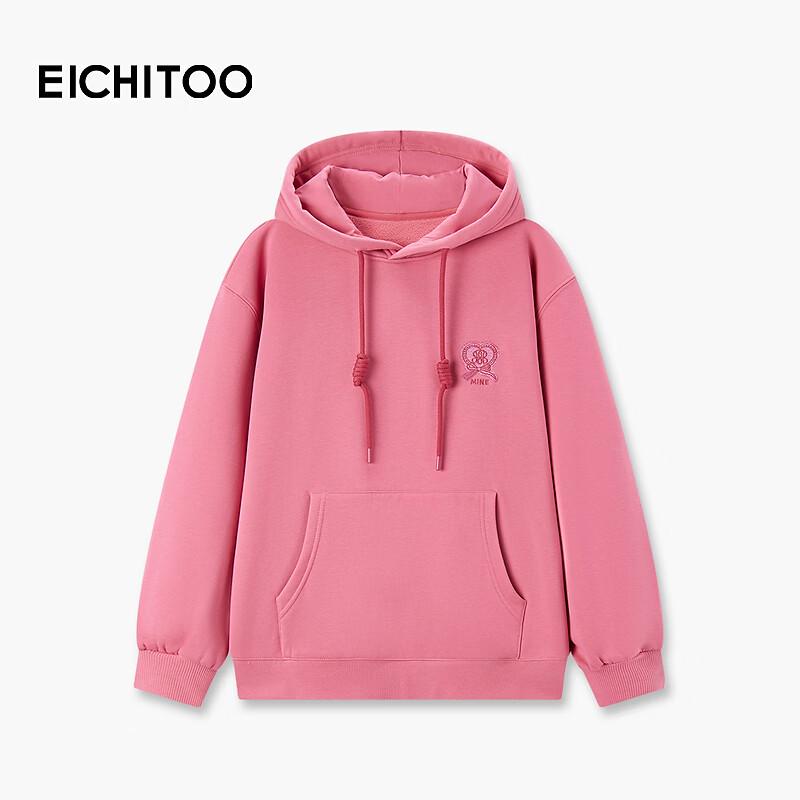 EICHITOO Women s Embroidered Fleece-Lined Hoodie M