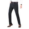 Herren High-End Dickes Cord Freizeithose - Herbst/Winter, Gerade, Locker, Mit Samt gefüttert, Business Drapierte Hose