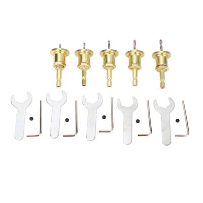 Set di 5 Punte per Svasatura con Attacco Esagonale da 14 pollici in Acciaio ad Alta Velocità da 2,8 a 4 mm Set di Punte Regolabili