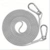Stainless Steel Clothesline with Coated Safety Cable and Hooks, Anti-Drop Wire Rope, Multi-Purpose Heavy-Duty Wire Rope