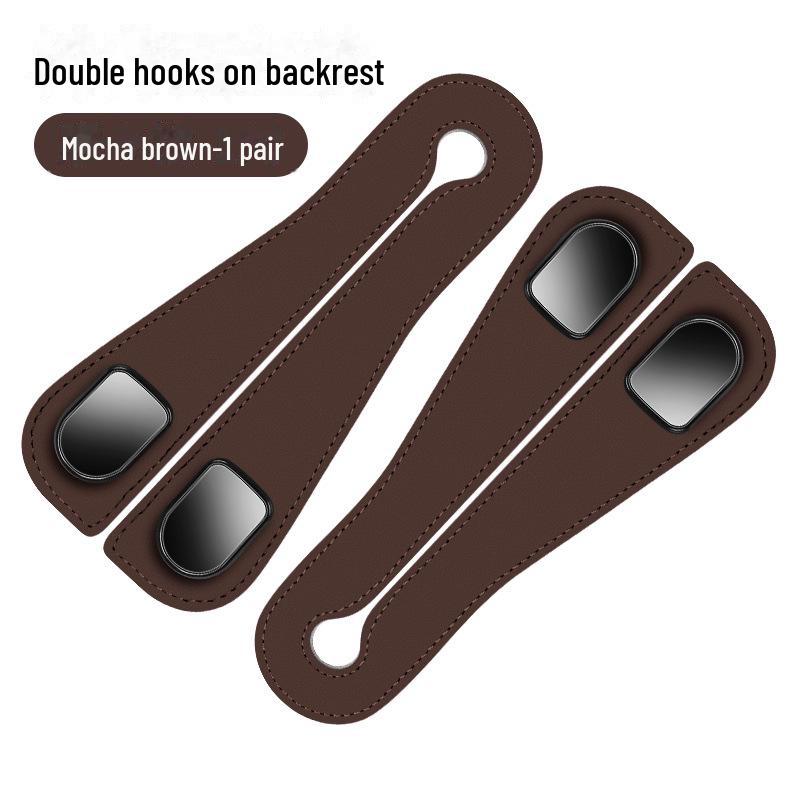 Wildleder Multifunktionaler Autositz Rücken Haken & Handyhalter