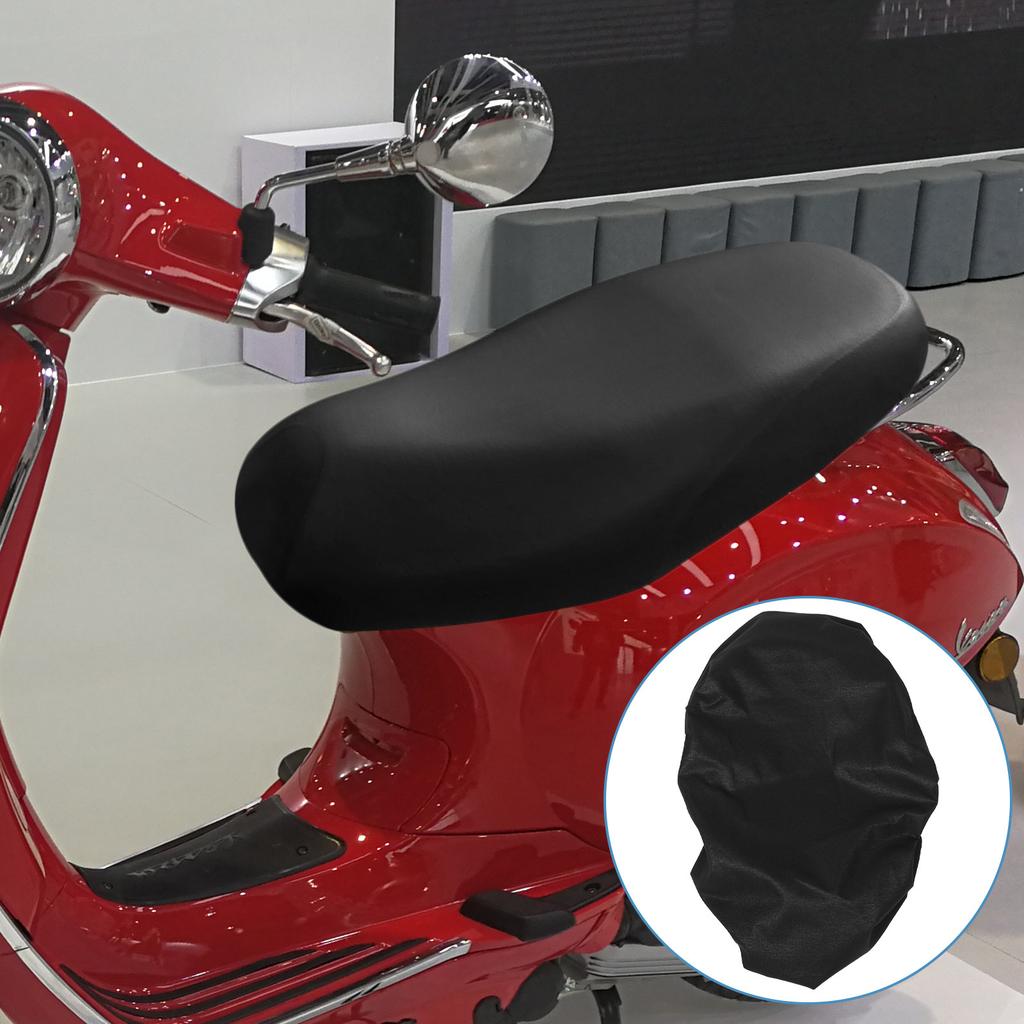 Universal Fit Waterproof Motorcycle Seat Cover for Scooter Moped E Bike Electric Vehicle All Season Sunproof PU