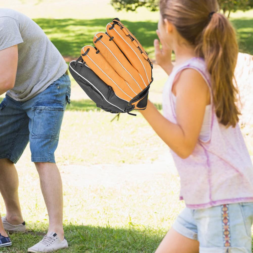 Outdoor Sports Training Baseball Thicken Gloves for Children Adults Softball Practice Equipment12.5inch