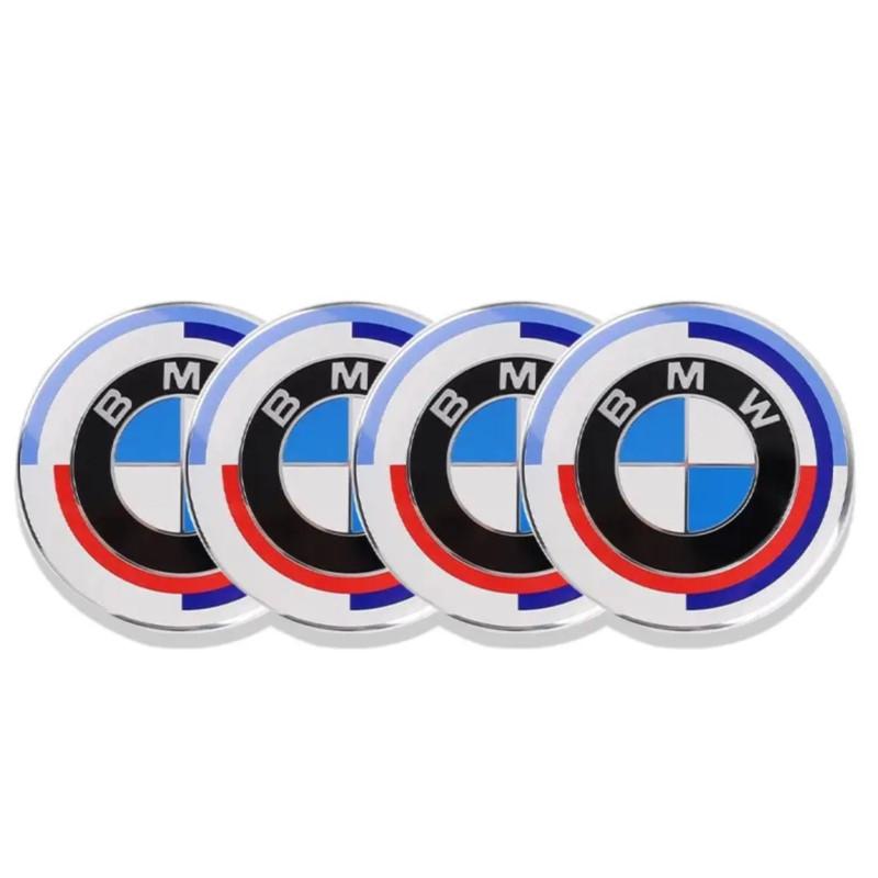 AXNX2 4Pcs 56/60/65mm Aluminum Car Wheel Center Hub Caps Sticker For BMW 3 5 6 7 1 Series Z4 X3 X6 E81 E71 E90 E93 F30 F10 E92 E60 E84