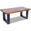 Teak Resin Coffee Table 100x50 cm