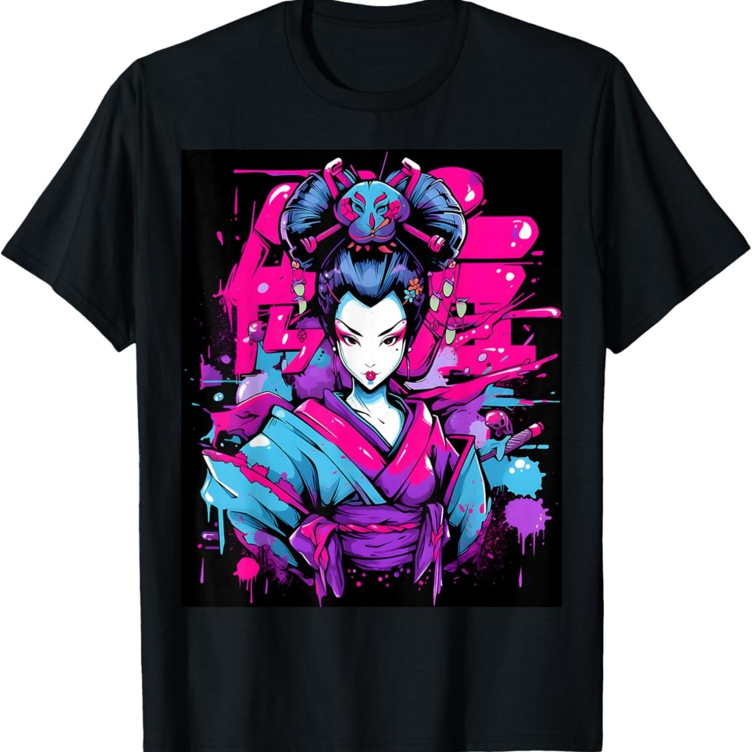 Geisha Artistry_ Graphic Extravaganza T-Shirt S чёрный