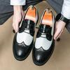 Men's Formal Leather Brogue Tassel Loafers: Casual Slip-On Wedding Shoes