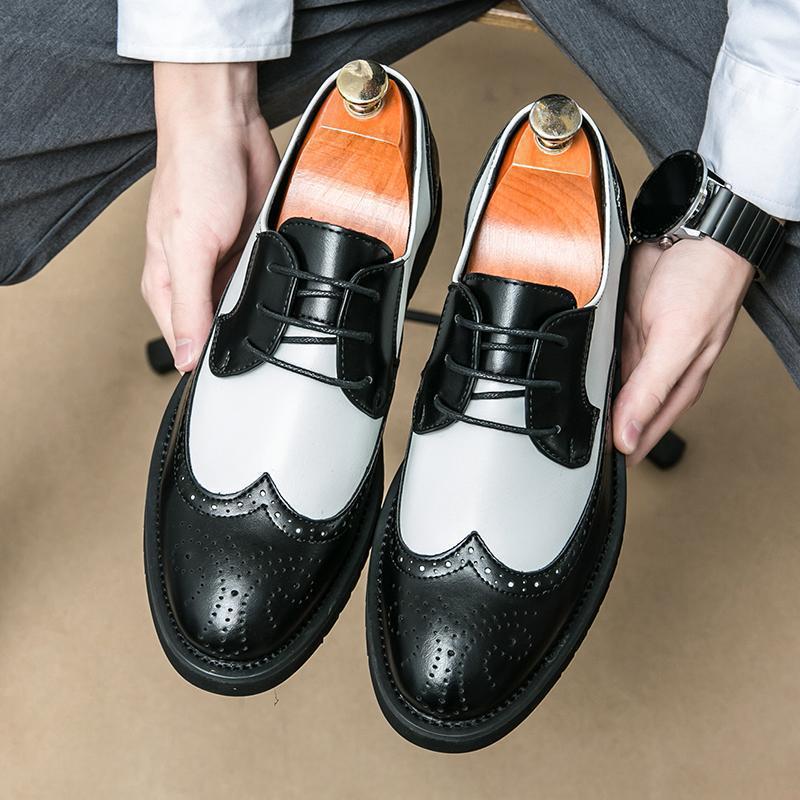 Men's Formal Leather Brogue Tassel Loafers: Casual Slip-On Wedding Shoes
