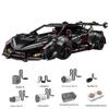 GULY GuLi 10639 Black Warrior Electroplated Spray Lambo Poison Tech Mechanical Building Blocks Sports Car.