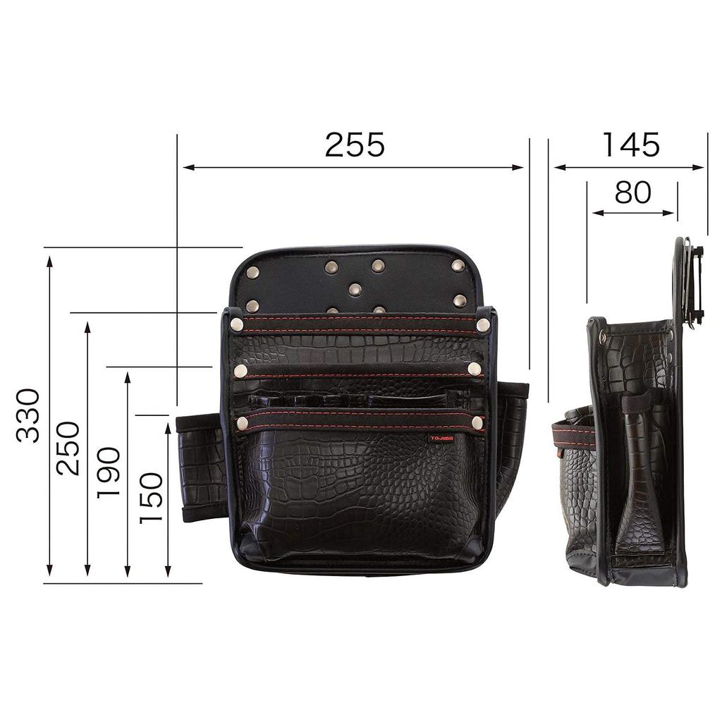Tajima Safe System Detachable Waist Large Nail Made of and Durable Synthetic Leather Easy to put on and take Attaches to your belt Easily rearranges